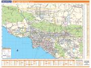 Los Angeles, CA Vicinity Wall Map