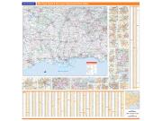 Deep South U.S. Regional Wall Map