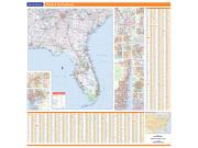 Florida and the Southeast Wall Map