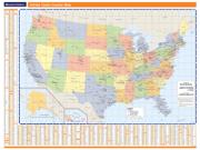 United States Color Wall Map