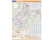 West Virginia Wall Map