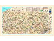 Pennsylvania Counties Wall Map