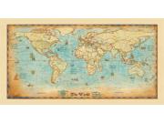 World Antique Europe Centered Wall Map