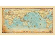 World Antique Europe Centered Wall Map