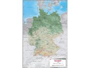 Germany Physical Wall Map