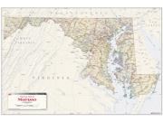 Maryland Antique Wall Map