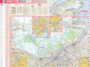 Quebec Wall Map in English