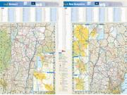 New Hampshire and Vermont Wall Map