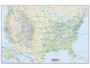 US Interstate Wall Map