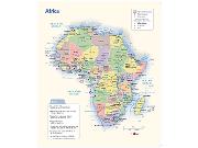 Africa Political Wall Map