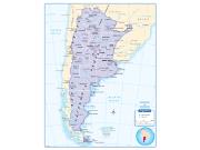 Argentina Wall Map