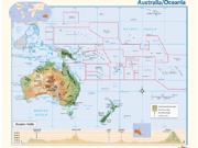 Australia Physical Wall Map