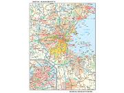 Boston, MA Wall Map