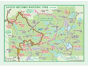 Lassen Volcanic National Park Wall Map