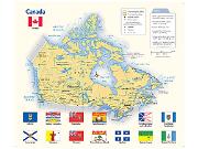 Canada Flags Wall Map