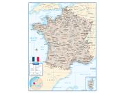 France Wall Map