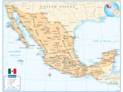 Mexico Wall Map