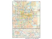 Minneapolis / St Paul, MN Wall Map