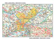 Philadelphia PA Wall Map