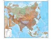 Asia Physical Wall Map