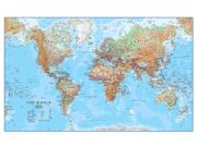 World Physical  Wall Map