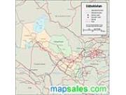 Uzbekistan Wall Map