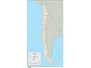 Chile Wall Map