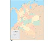 Colombia Wall Map