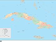 Cuba Wall Map