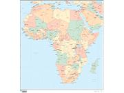 Africa Continent Wall Map