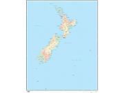 New Zealand Wall Map