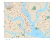 Charleston South Carolina Wall Maps