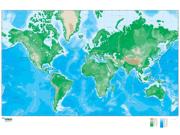 Europe Centered Physical Wall Map from Map Resources