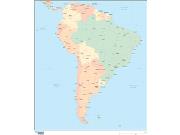 South America Wall Map