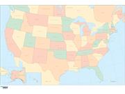 USA Political Wall Map