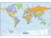 World Deluxe Political Wall Map from Maps.com