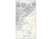 East San Antonio Wall Map