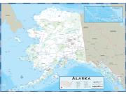 Alaska County Highway Wall Map