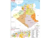 Algeria Political Wall Map