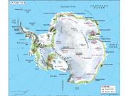 Antarctica Wall Map