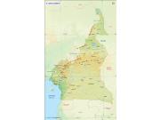 Cameroon Wall Map