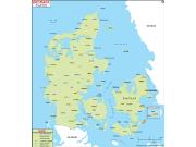 Denmark Road Wall Map