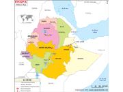 Ethiopia Political Wall Map