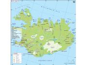 Iceland Wall Map
