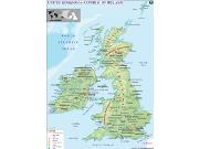Ireland and UK Wall Map