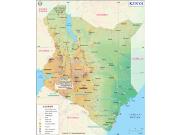 Kenya Wall Map