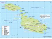 Malta Wall Map