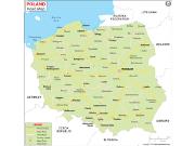 Poland Road Wall Map