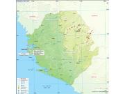 Sierra Leone Wall Map