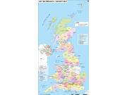 United Kingdom County Wall Map